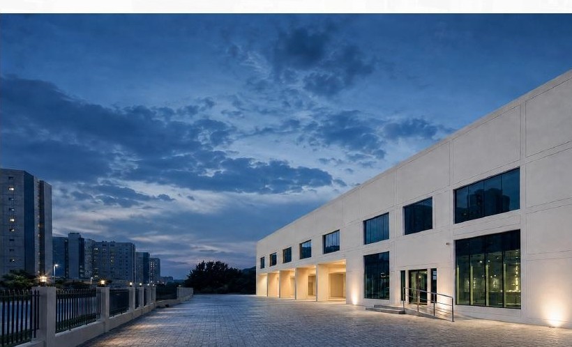 The completed AI chip manufacturing facility